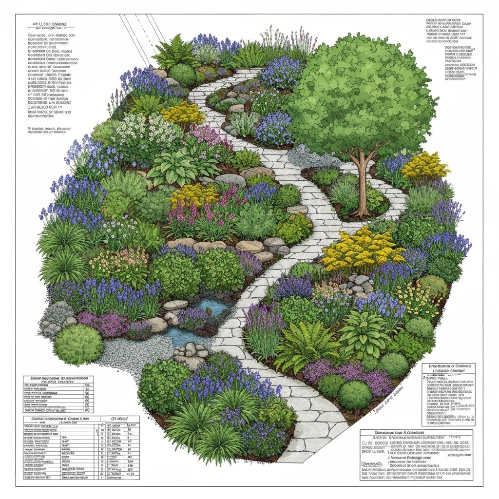 Beautiful custom garden design