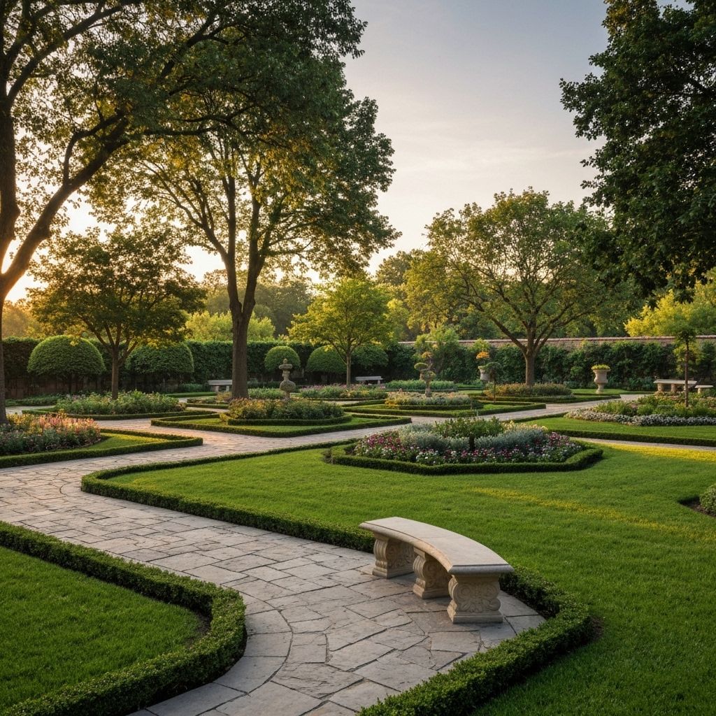 Beautiful landscaped garden